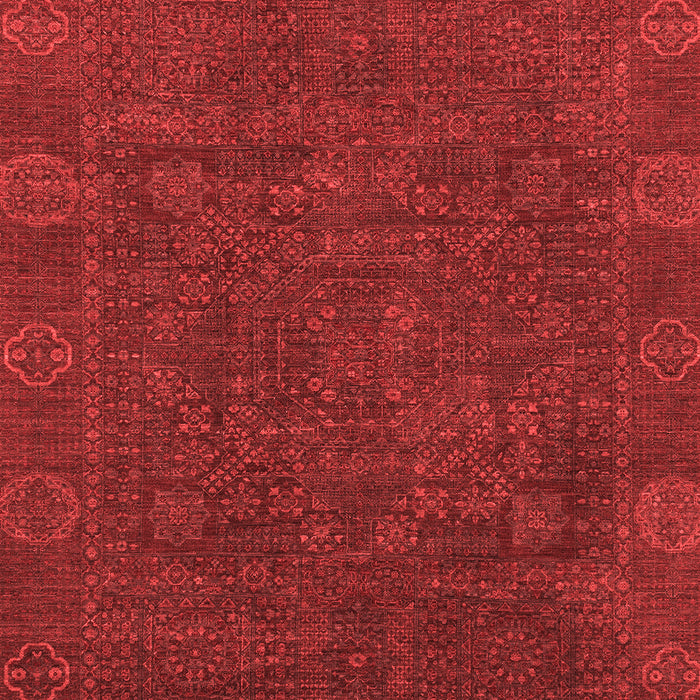 Machine Washable Oriental Red Modern Rug, wshabs1482red
