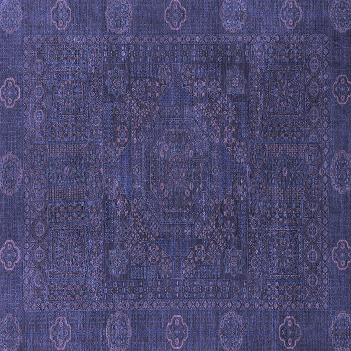 Square Machine Washable Oriental Blue Modern Rug, wshabs1482blu