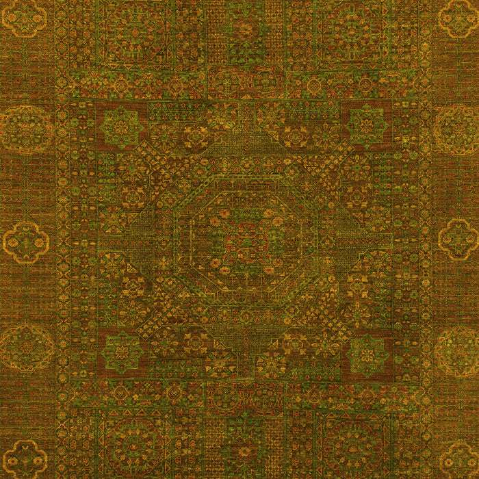 Oriental Yellow Modern Rug, abs1482yw