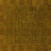 Square Oriental Yellow Modern Rug, abs1482yw