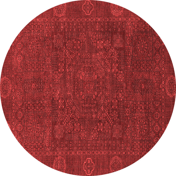 Machine Washable Oriental Red Modern Rug, wshabs1482red