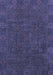 Machine Washable Oriental Blue Modern Rug, wshabs1482blu