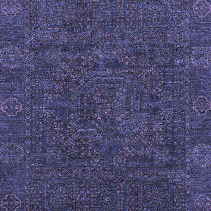 Machine Washable Oriental Blue Modern Rug, wshabs1482blu