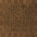 Square Oriental Brown Modern Rug, abs1482brn