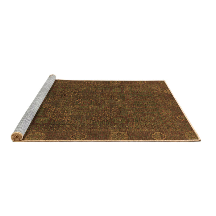 Sideview of Machine Washable Oriental Brown Modern Rug, wshabs1482brn