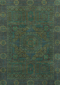 Oriental Light Blue Modern Rug, abs1482lblu