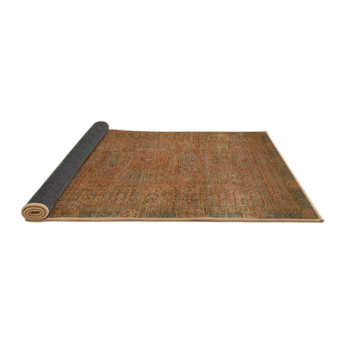 Sideview of Abstract Chocolate Brown Oriental Rug, abs1483