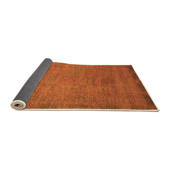 Sideview of Oriental Orange Modern Rug, abs1483org