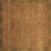 Square Oriental Brown Modern Rug, abs1483brn