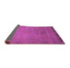 Sideview of Oriental Purple Modern Rug, abs1483pur