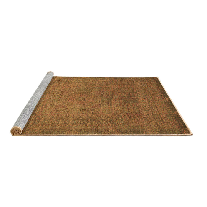 Sideview of Machine Washable Oriental Brown Modern Rug, wshabs1483brn