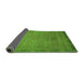 Sideview of Oriental Green Modern Rug, abs1483grn