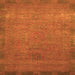 Square Oriental Orange Modern Rug, abs1483org