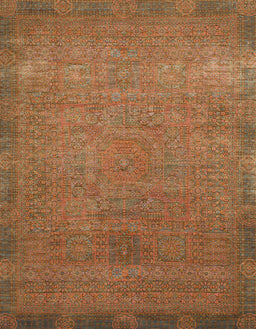 Abstract Chocolate Brown Oriental Rug, abs1483