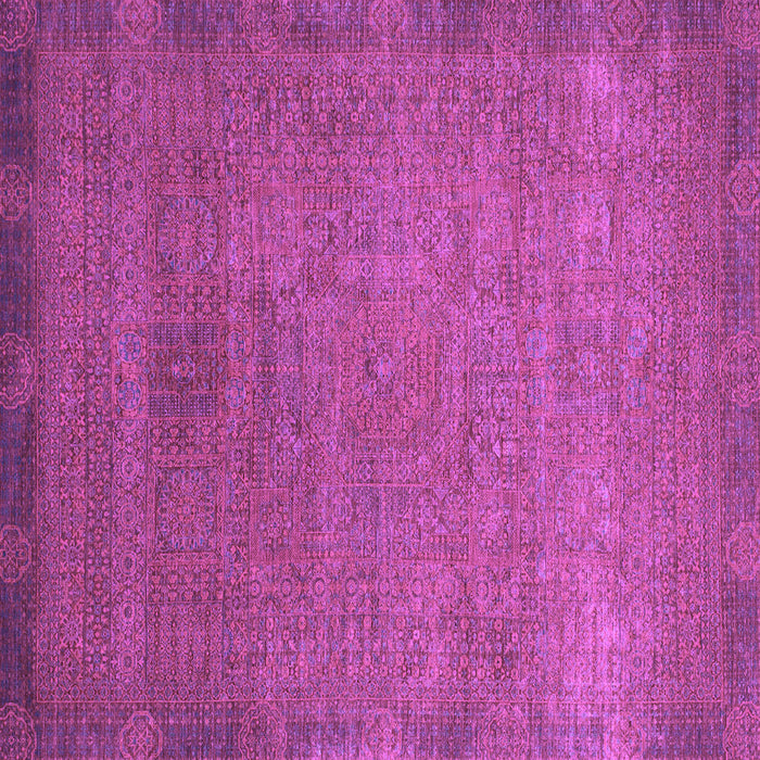 Square Machine Washable Oriental Purple Modern Area Rugs, wshabs1483pur