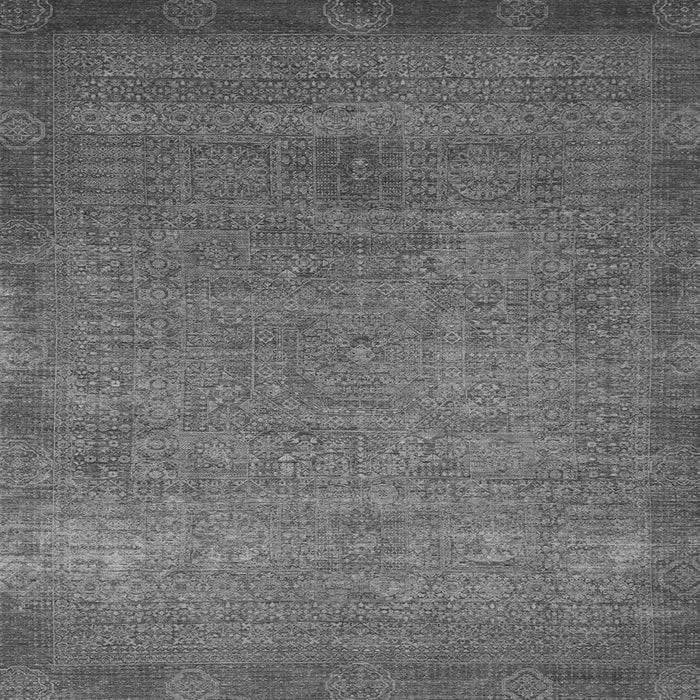 Square Machine Washable Oriental Gray Modern Rug, wshabs1483gry