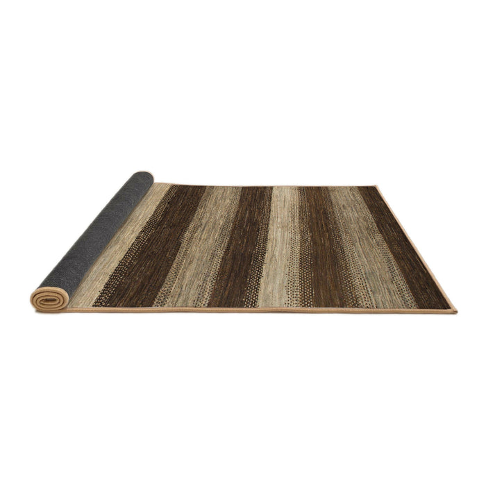 Sideview of Abstract Bakers Brown Oriental Rug, abs1484