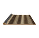 Sideview of Abstract Bakers Brown Oriental Rug, abs1484