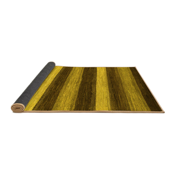 Sideview of Oriental Yellow Modern Rug, abs1484yw