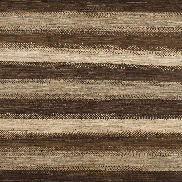 Square Machine Washable Abstract Bakers Brown Rug, wshabs1484