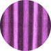 Round Oriental Purple Modern Rug, abs1484pur