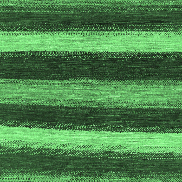 Machine Washable Oriental Emerald Green Modern Area Rugs, wshabs1484emgrn