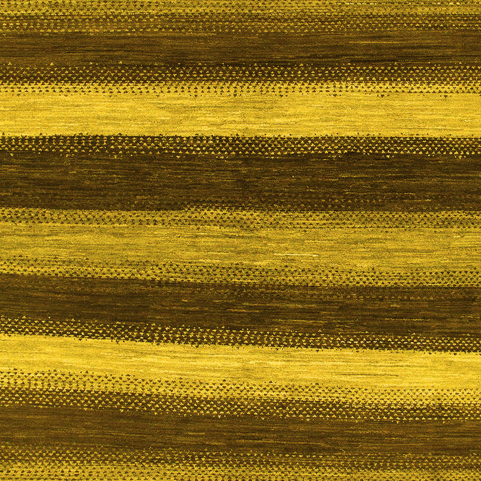 Machine Washable Oriental Yellow Modern Rug, wshabs1484yw
