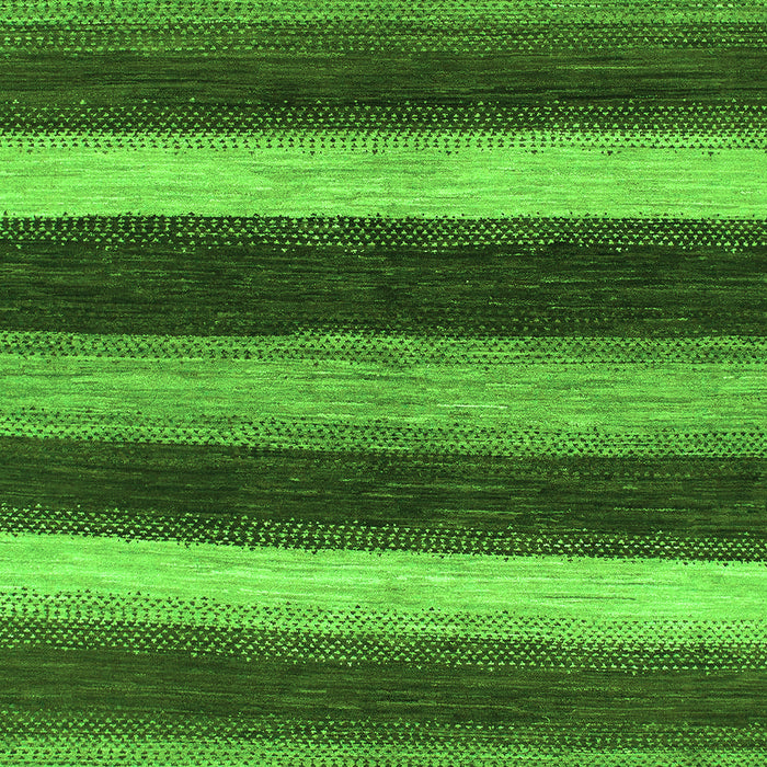 Machine Washable Oriental Green Modern Area Rugs, wshabs1484grn