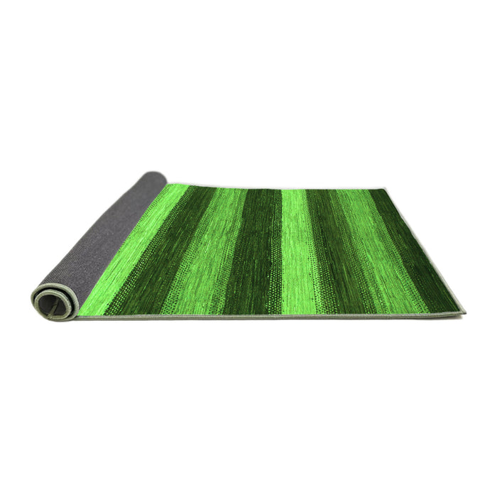 Sideview of Oriental Green Modern Rug, abs1484grn