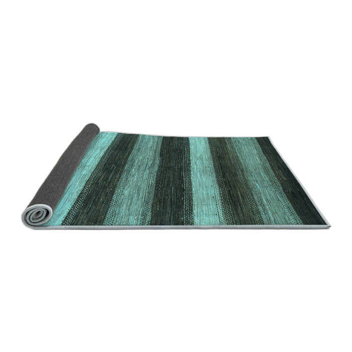 Sideview of Oriental Light Blue Modern Rug, abs1484lblu