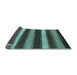 Sideview of Oriental Light Blue Modern Rug, abs1484lblu