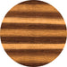 Round Oriental Orange Modern Rug, abs1484org