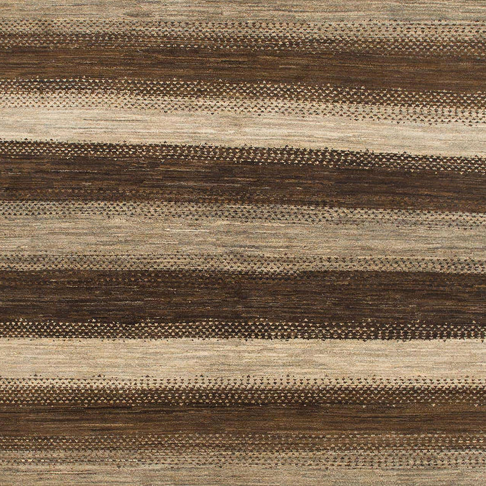 Machine Washable Abstract Bakers Brown Rug, wshabs1484