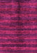 Machine Washable Oriental Pink Modern Rug, wshabs1485pnk