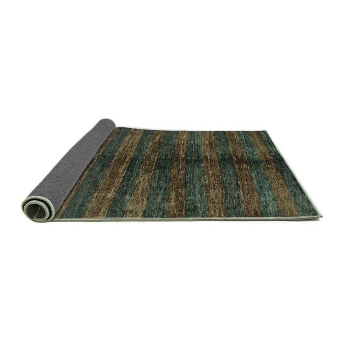 Sideview of Oriental Turquoise Modern Rug, abs1485turq