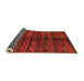 Sideview of Oriental Orange Modern Rug, abs1485org