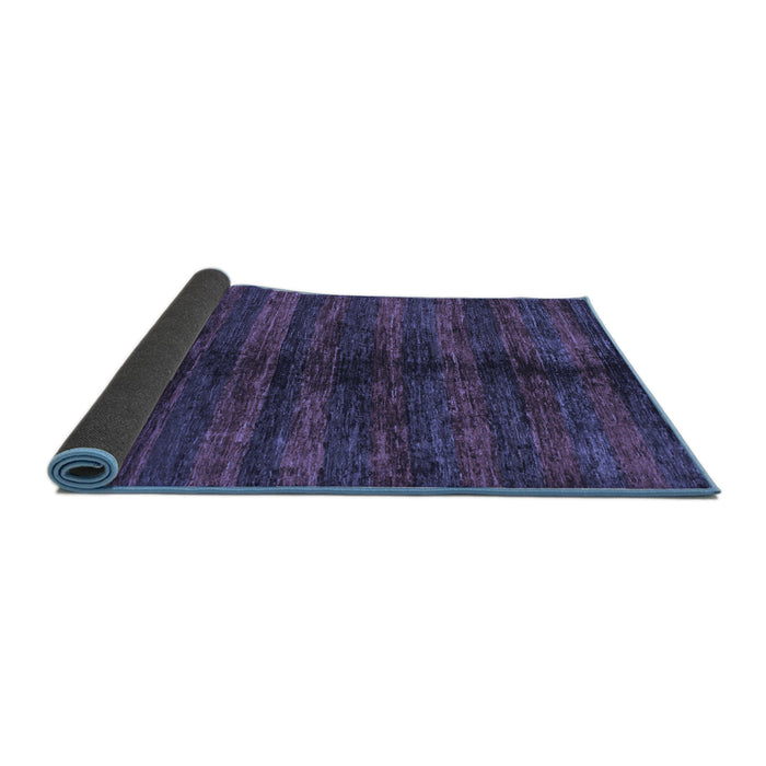 Sideview of Oriental Blue Modern Rug, abs1485blu