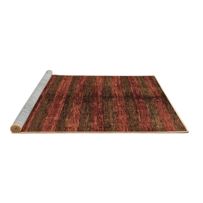 Sideview of Machine Washable Oriental Brown Modern Rug, wshabs1485brn