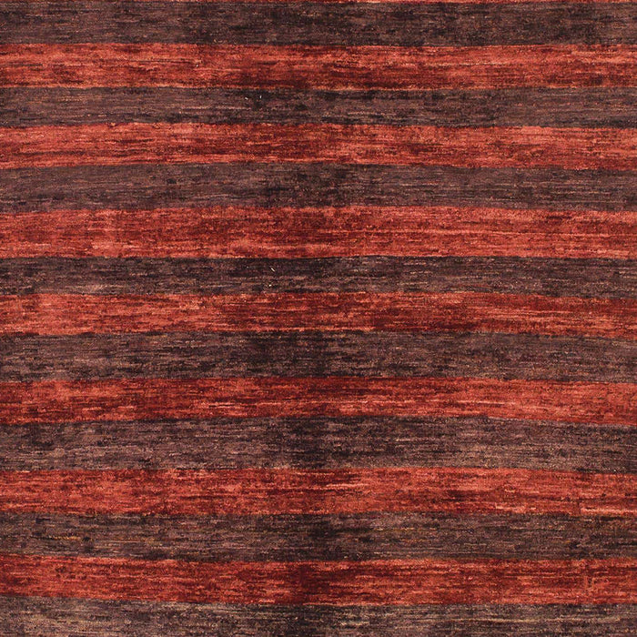 Machine Washable Abstract Fire Brick Red Rug, wshabs1485