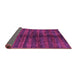 Sideview of Oriental Purple Modern Rug, abs1485pur