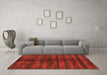 Machine Washable Oriental Orange Modern Area Rugs in a Living Room, wshabs1485org