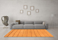 Machine Washable Oriental Orange Modern Rug, wshabs1486org