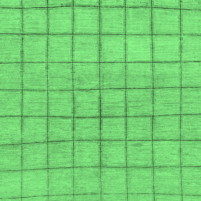 Machine Washable Oriental Emerald Green Modern Area Rugs, wshabs1486emgrn