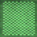 Square Oriental Emerald Green Modern Rug, abs1487emgrn