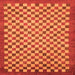 Square Oriental Orange Modern Rug, abs1487org