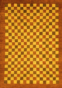 Oriental Yellow Modern Rug, abs1487yw