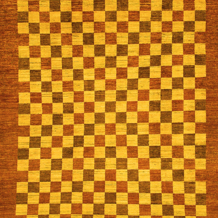 Oriental Yellow Modern Rug, abs1487yw