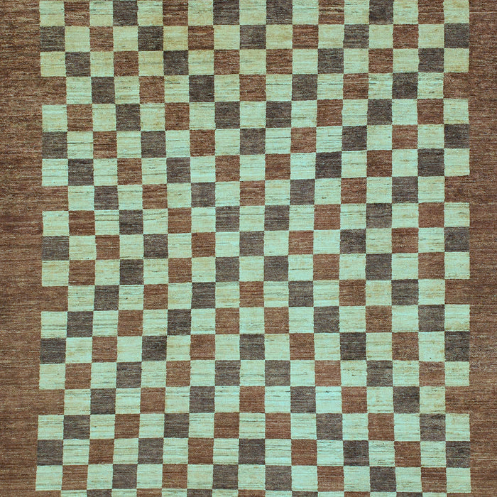 Machine Washable Oriental Light Blue Modern Rug, wshabs1487lblu