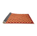 Sideview of Oriental Orange Modern Rug, abs1487org