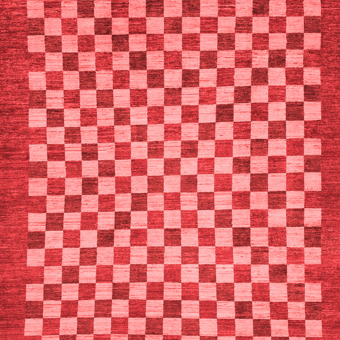 Machine Washable Oriental Red Modern Rug, wshabs1487red